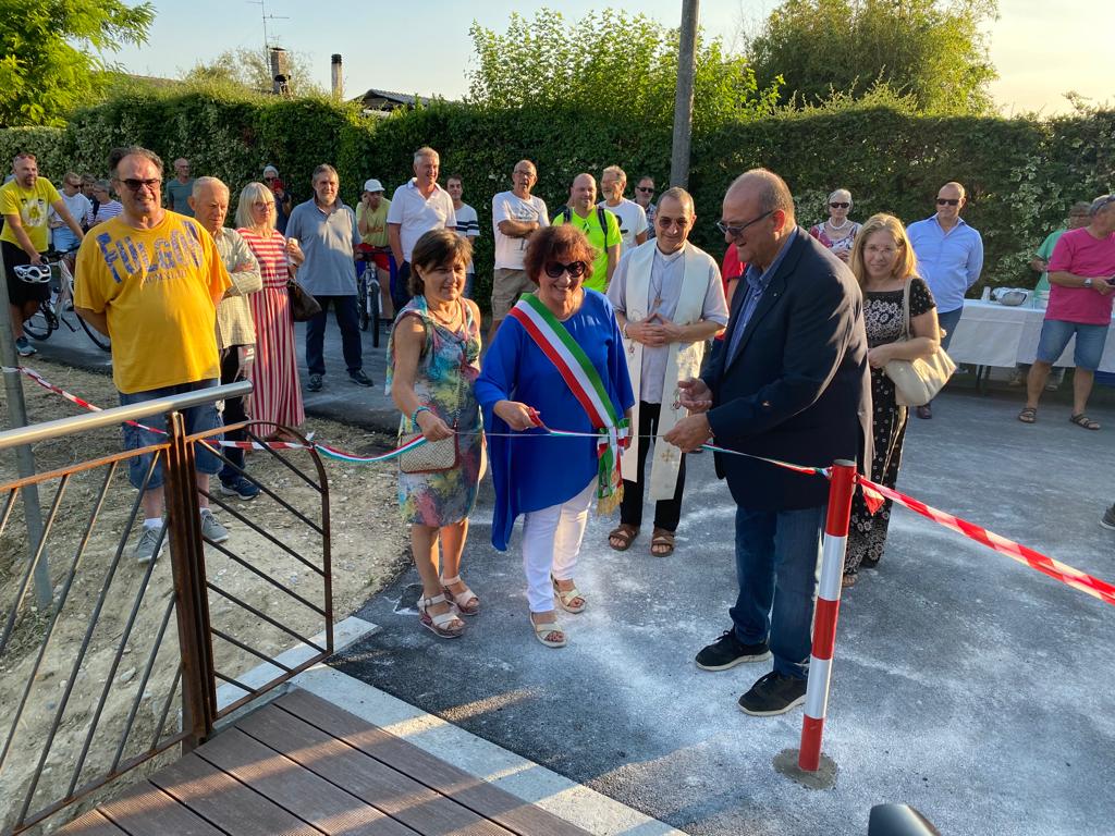 San Canzian, rinasce la passerella ciclopedonale sul Brancolo